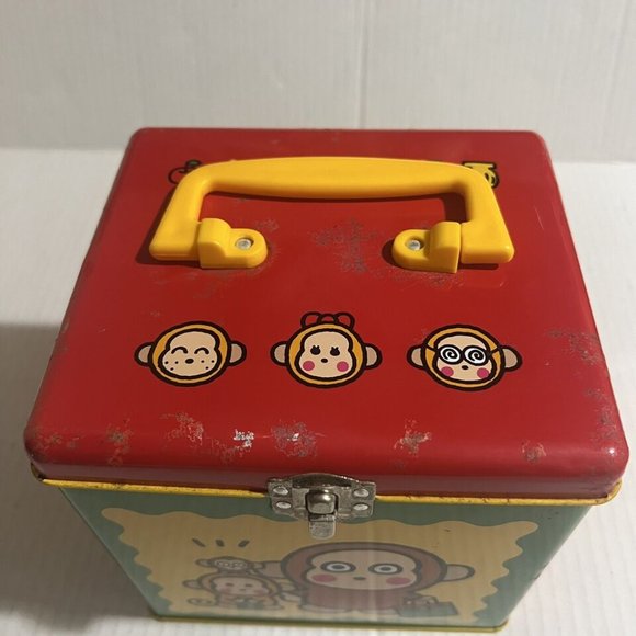 Sanrio Yellow Metal Toy Box with Monkey Design - Picture 7 of 10